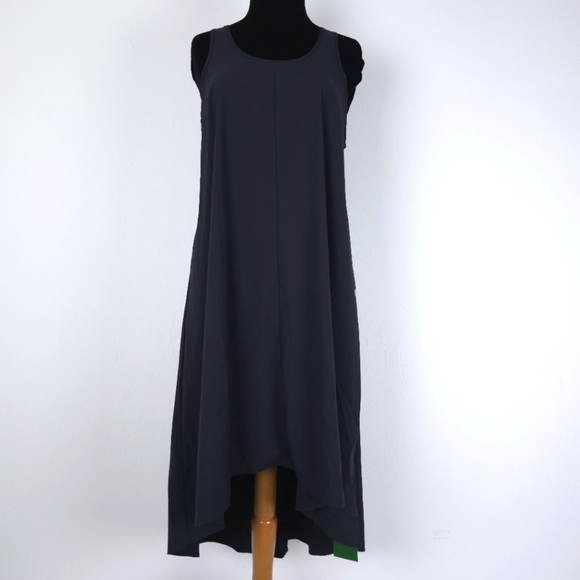 HALARA Dresses & Skirts - Halara Breezeful Backless Racerback Side Pocket High Low Flowy Midi Quick Dry